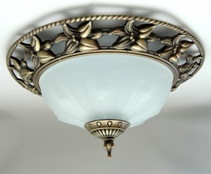 Plafon klasyczny patyna 29cm, lampa sufitowa