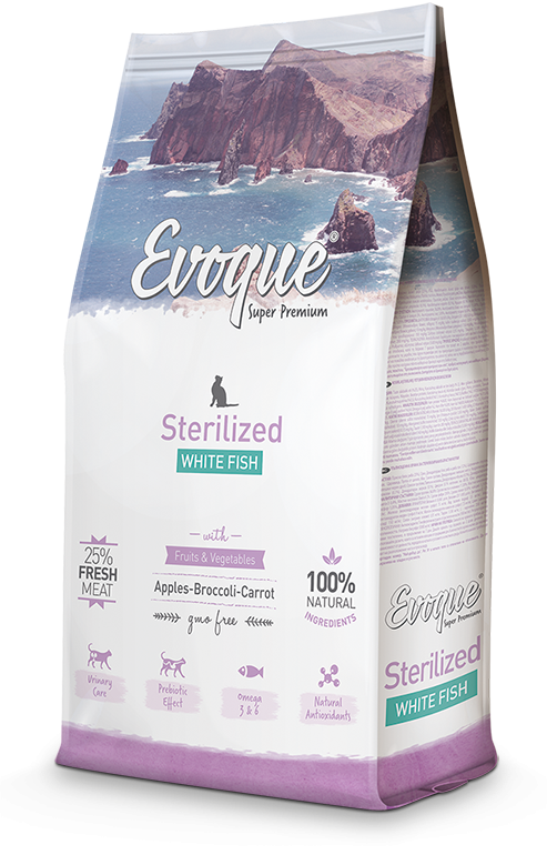 Evoque Cat Sterilised Biała Ryba Super Premium 8kg