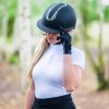 Kask z Szerokim Daszkiem York Amethyst Shiny Silver