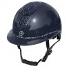 Kask Fair Play z szerokim daszkiem QUANTINUM W-V SPOTLIGHT SHINY  SILVER granatowy