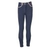 Bryczesy jeździeckie Horka Ola Slim Fit niebieskie