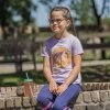 T-shirt jeździecki Horka Caliber lawendowy