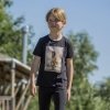 T-shirt z nadrukiem Horka czarny