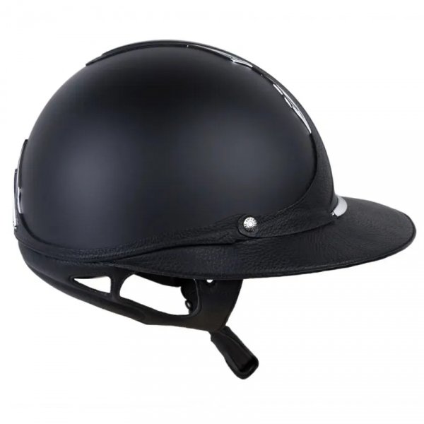 Kask Antares Galaxy Eclipse Swarovski - szeroki daszek - Black