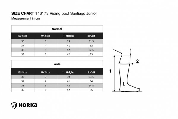 Oficerki Jeździeckie skórzane Horka Santiago Junior - czarny / brązowy