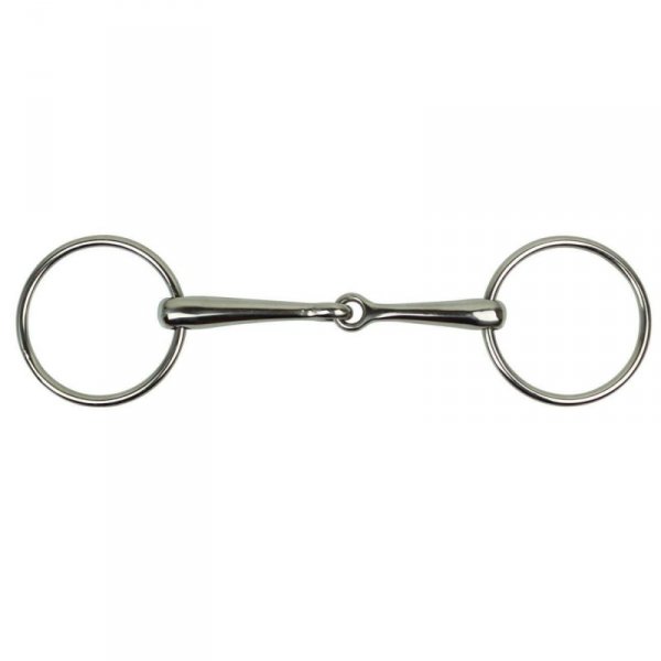 Wędzidło York pełne cienkie pojedynczo łamane 14 mm