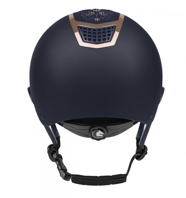 Kask Fair Play QUANTINUM CHIC ROSEGOLD W-V szeroki daszek,  granat