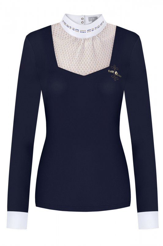 Koszulka konkursowa z dł. rękaw Fair Play LARA  LS VG granatowy