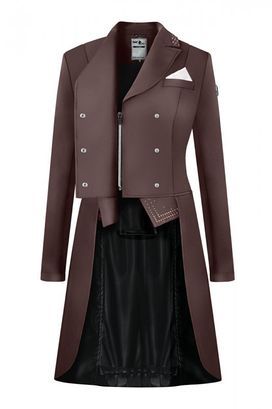 Frak ujeżdżeniowy FP ADELINDE  różowo-brązowy