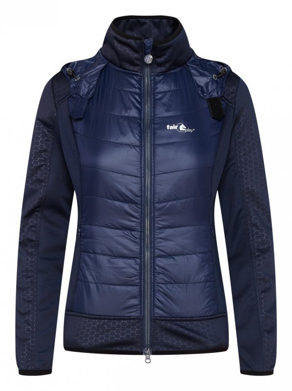 Bluza Jeździecka Damska softshell Fair Play STEPHANIE granatowynat