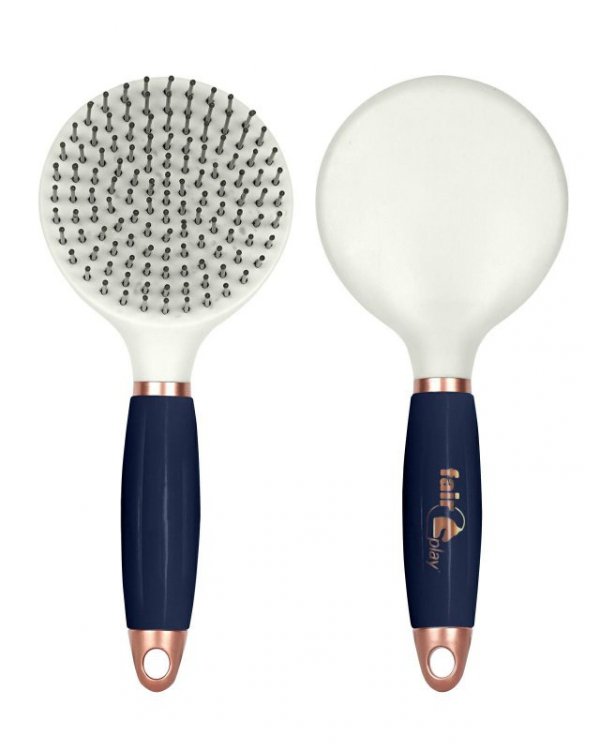 Szczotka z Miękką Silikonową Rączką do grzywy i ogona Fair Play EDEL        granatowy