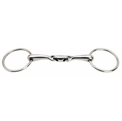 DOUBLE JOINTED LOOSE RING SNAFFLE SS, 14 MM SIZE 12.0