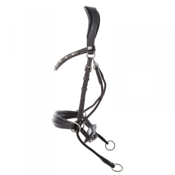 Ogłowie bezwędzidłowe Kavalkade CROSS LIGHT - czarne