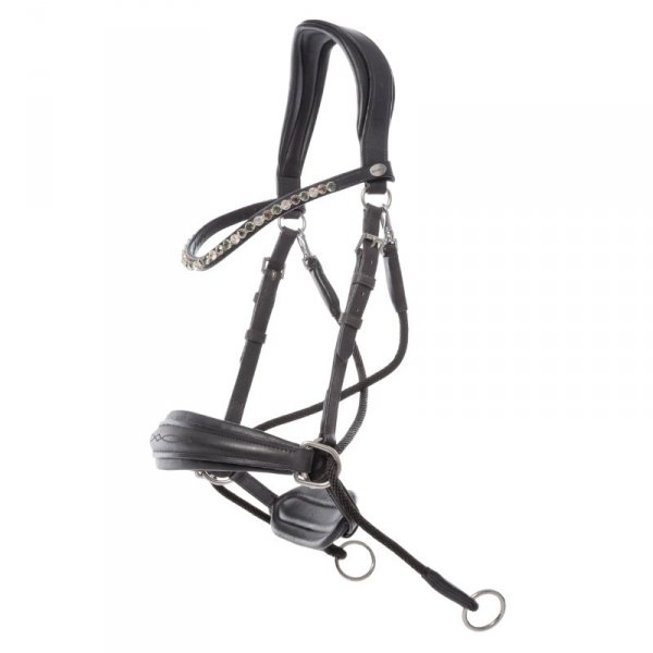 Ogłowie bezwędzidłowe Kavalkade CROSS LIGHT - czarne