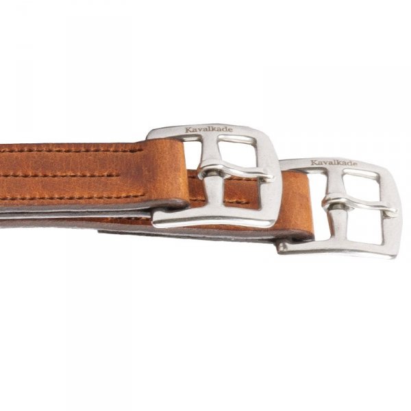 Puśliska Skórzane KAVALKADE "Soft'n Oil" - ze skóry olejowanej - cognac