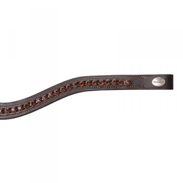 Naczółek Kavalkade "Gloss Brown" - brązowy