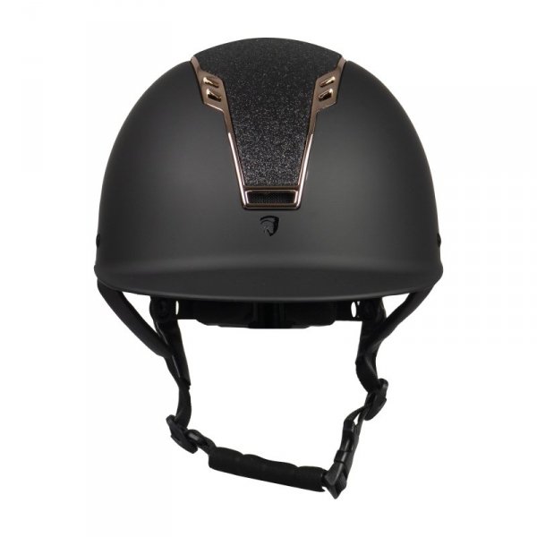 Kask jeździecki Horka Sparrow czarno-różowy