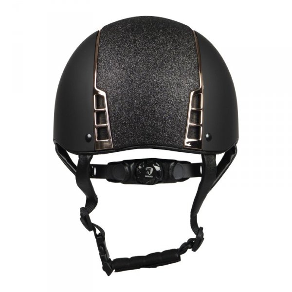Kask jeździecki Horka Sparrow czarno-różowy