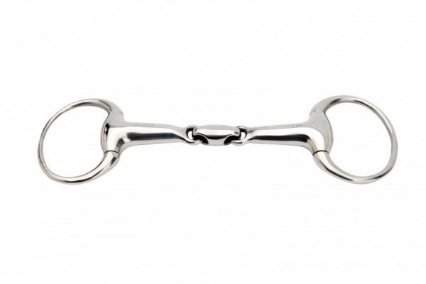 Wędzidło podwójnie łamane Horka Bustrens RVS 21 mm, stal nierdzewna