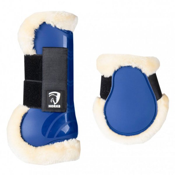 Ochraniacze na nogi z futerkiem Horka Royal Blue