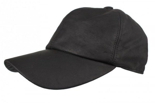 Czapka baseballowa Nappa Leer czarna Horka