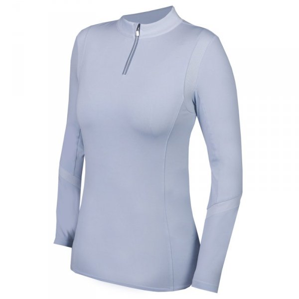 Koszulka jeździecka Horka Platinum niebieska Baby Blue
