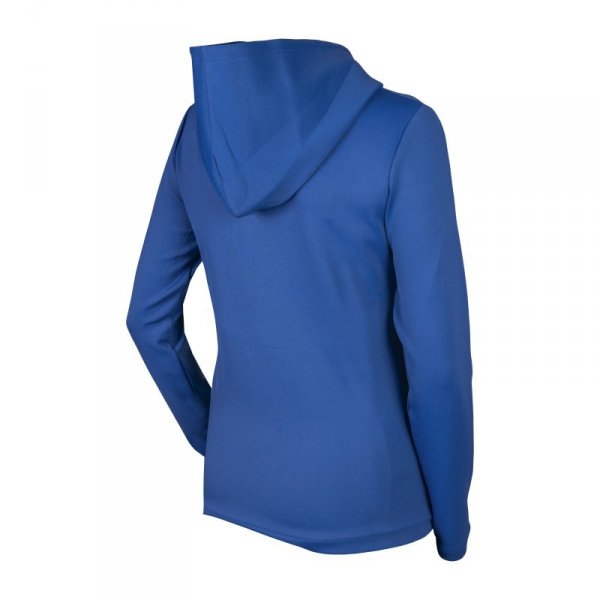 Bluza Jeździecka Damska HORKA Equestrian Pro Embossed Hoodie - niebieska