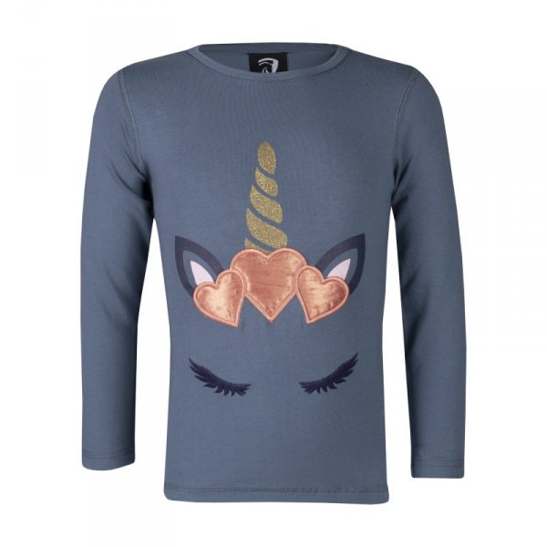 T-shirt jeździecki Horka Nikki niebieski