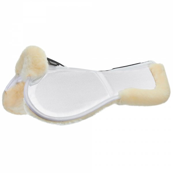 Podkładka Korygująca Pod Siodło z Kieszeniami i Naturalnym Futrem - Stubben Lambskin - szara