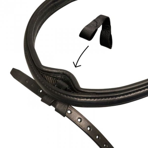 Ogłowie Anatomiczne STUBBEN ST Freedom II z funkcją Slide&amp;Lock - czarne