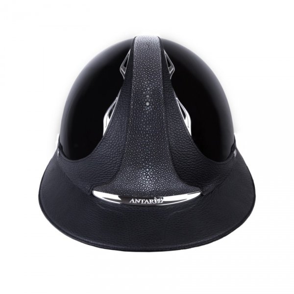 Kask Antares Shagreen Premium Glossy Eclipse - szeroki daszek - Czarny
