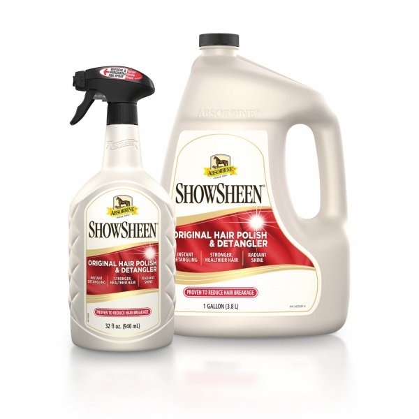 Absorbine ShowSheen Hair Polish &amp; Detangler - preparat do grzywy i ogona  kanister 3,8 l