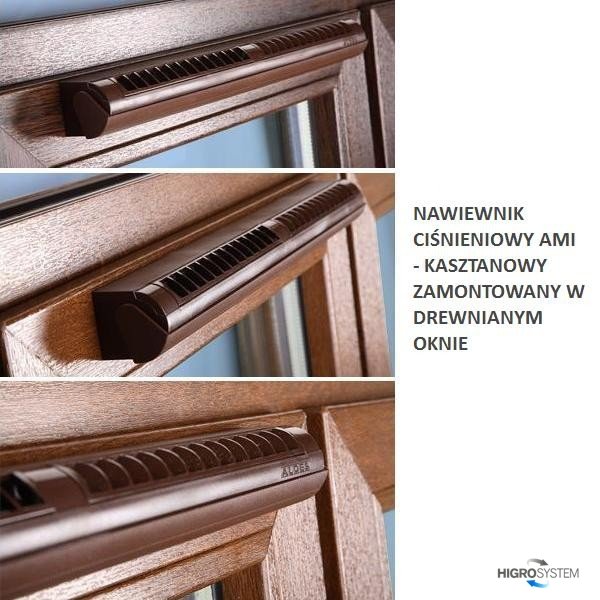 Nawiewnik ciśnieniowy akustyczny AMI (bez okapu) - 4 kolory