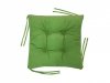 Poduszka na krzesło, pikowana wiązana 40x40 cm - zielony