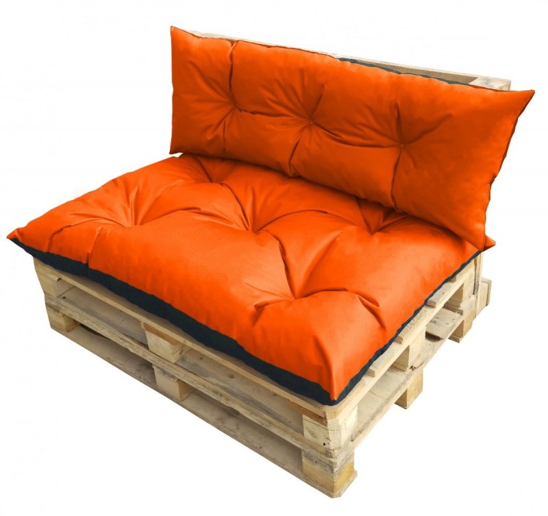 Poduszka ogrodowa na paletę - TWÓJ ROZMIAR - 0,1 m2 wz. Pomarańczowy