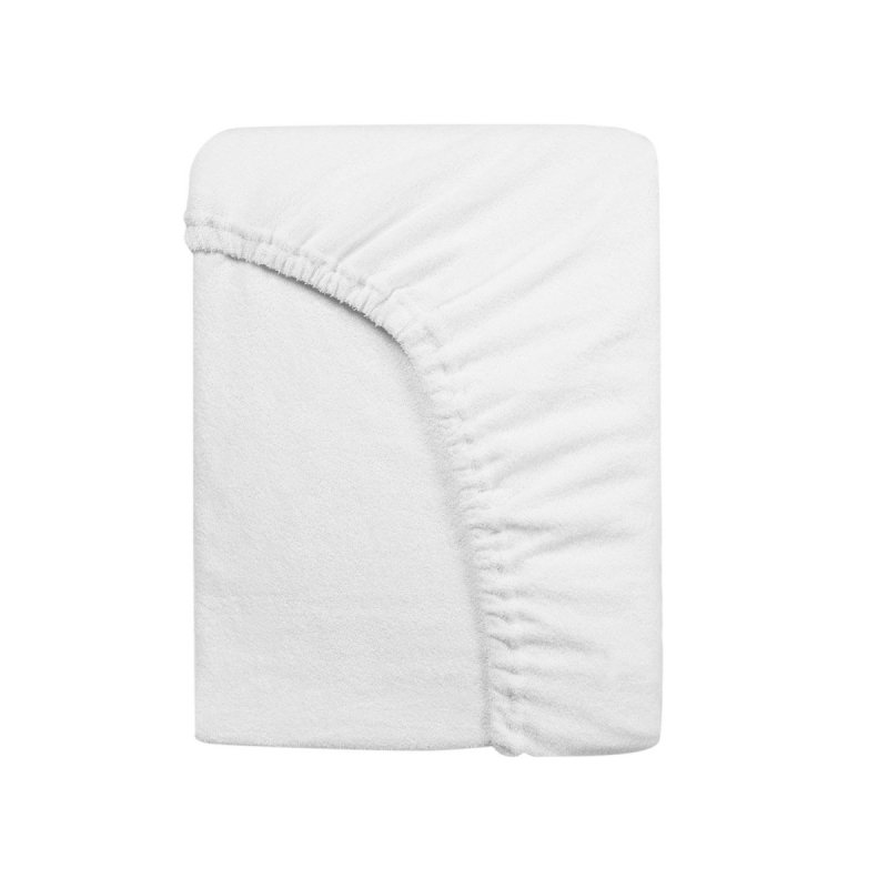 Prześcieradło Frotte PREMIUM na wysoki materac 140x200 na gumkę wz. 001 biały