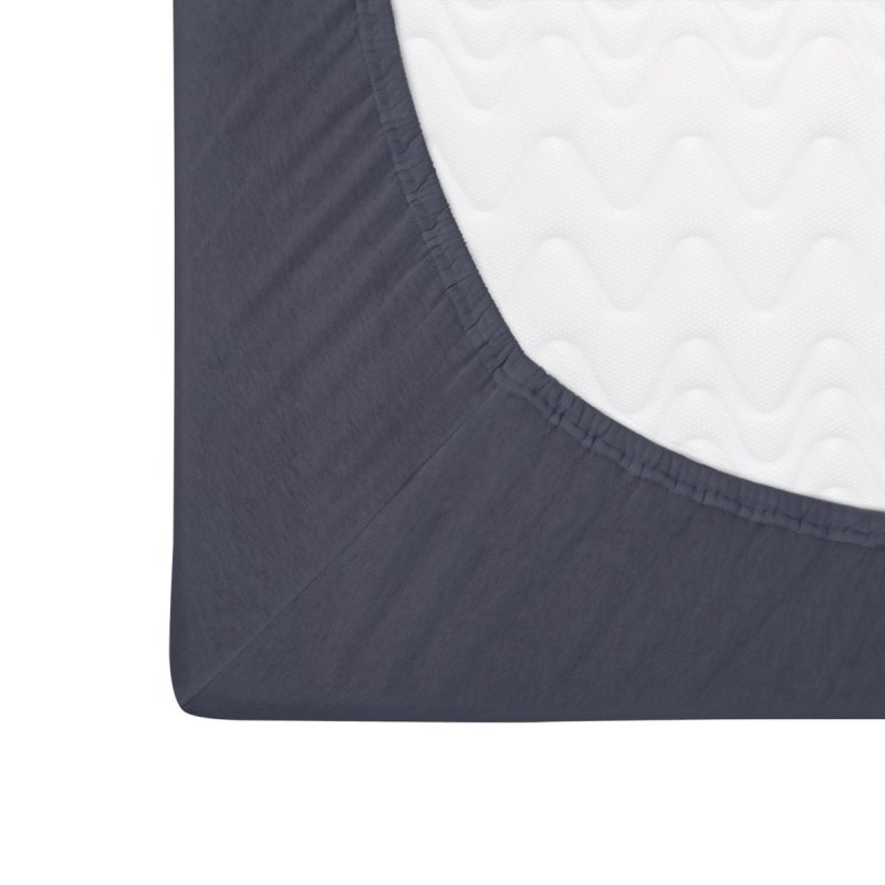 Prześcieradło Jersey PREMIUM na wysoki materac 90x200 na gumkę wz. 041 antracyt