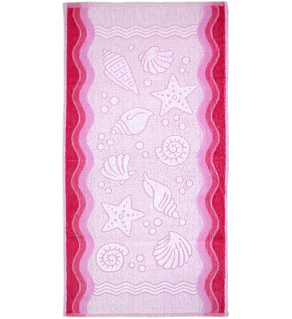 Ręcznik FLORA OCEAN 50x100 kolor różowy
