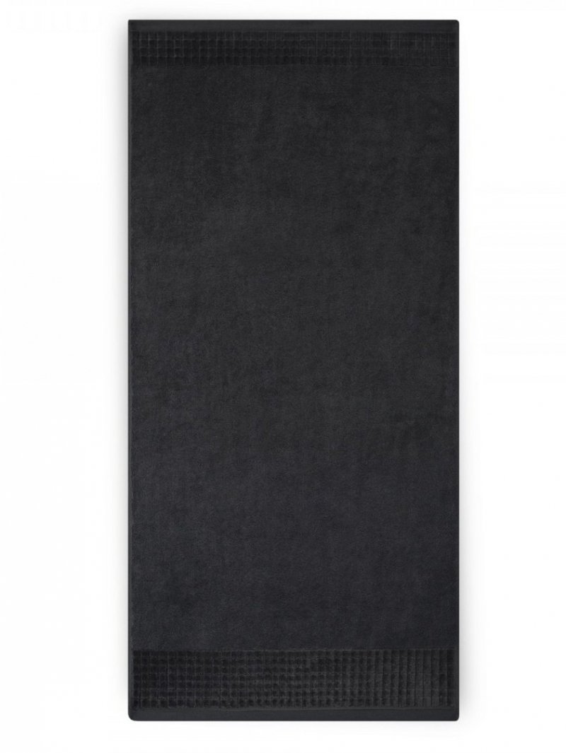 Ręcznik z bawełny egipskiej PAULO 3 70x140 wz. czarny
