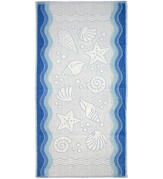 Ręcznik FLORA OCEAN 50x100 kolor niebieski