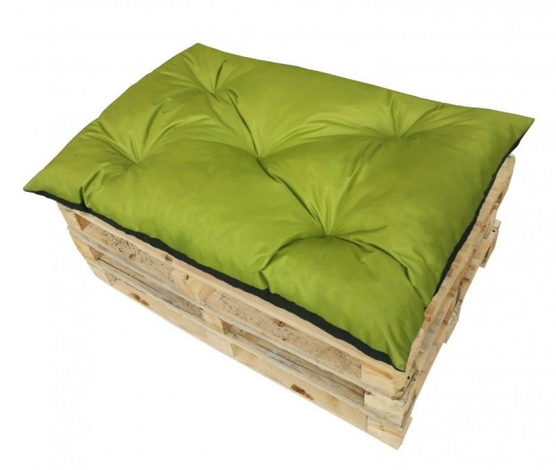 Poduszka ogrodowa na paletę - siedzisko 120x80 wz. Limonka