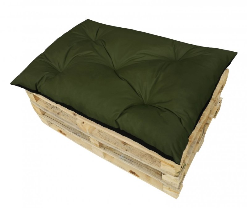 Poduszka ogrodowa na paletę - siedzisko 120x80 wz. Oliwka