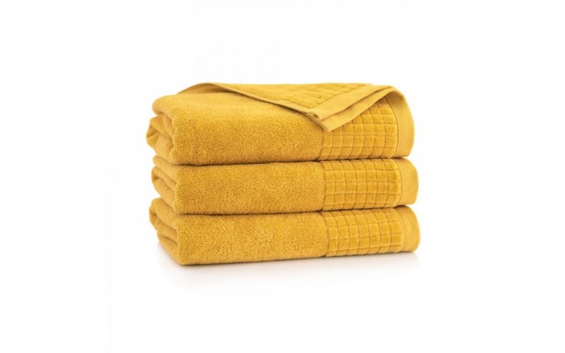 Ręcznik z bawełny egipskiej PAULO 3 50x100 wz. kurkuma