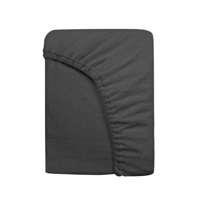 Prześcieradło Frotte PREMIUM na wysoki materac 160x200 na gumkę wz. 041 antracyt