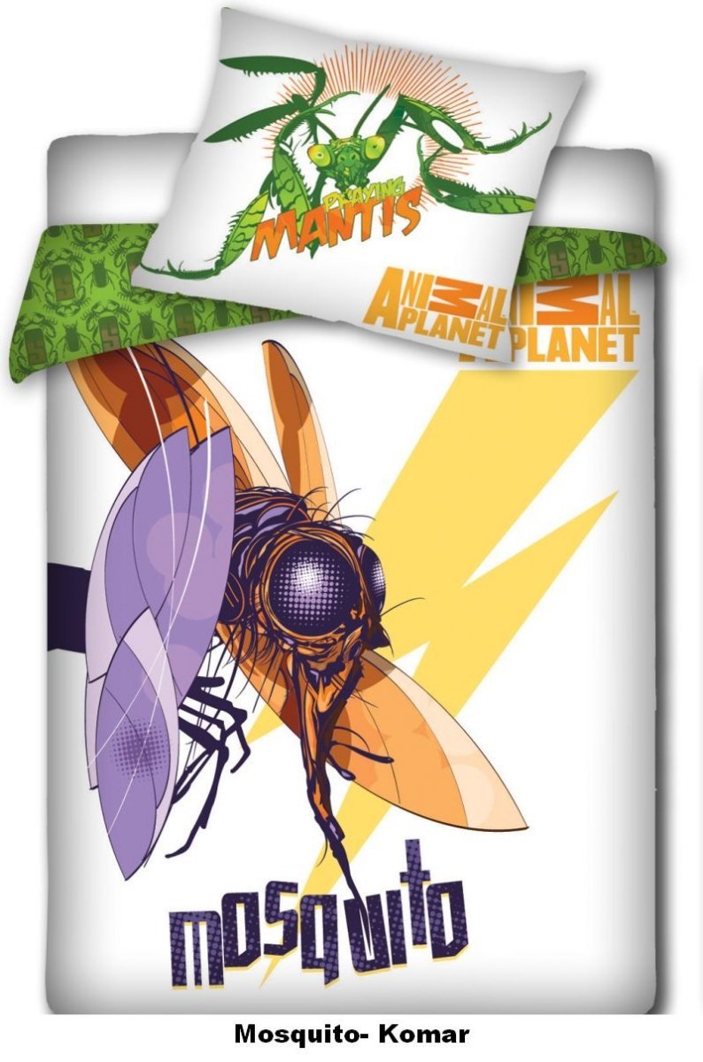 Pościel licencyjna Animal Planet 100% bawełna 140x200 - Mosquito - Komar