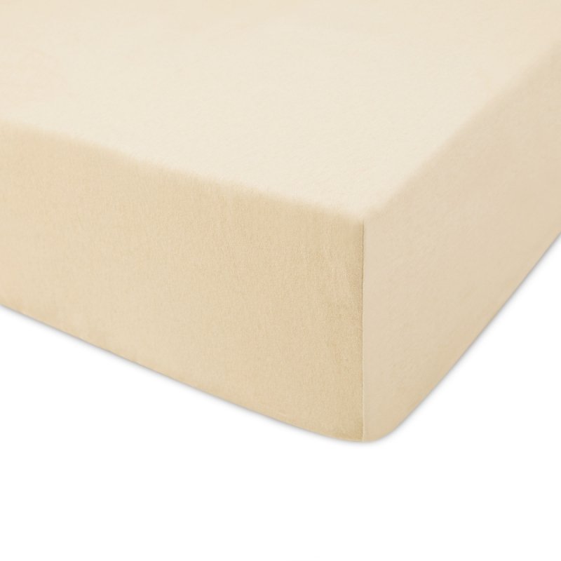 Prześcieradło Jersey PREMIUM na wysoki materac 180x200 na gumkę wz. 047 jasny beż