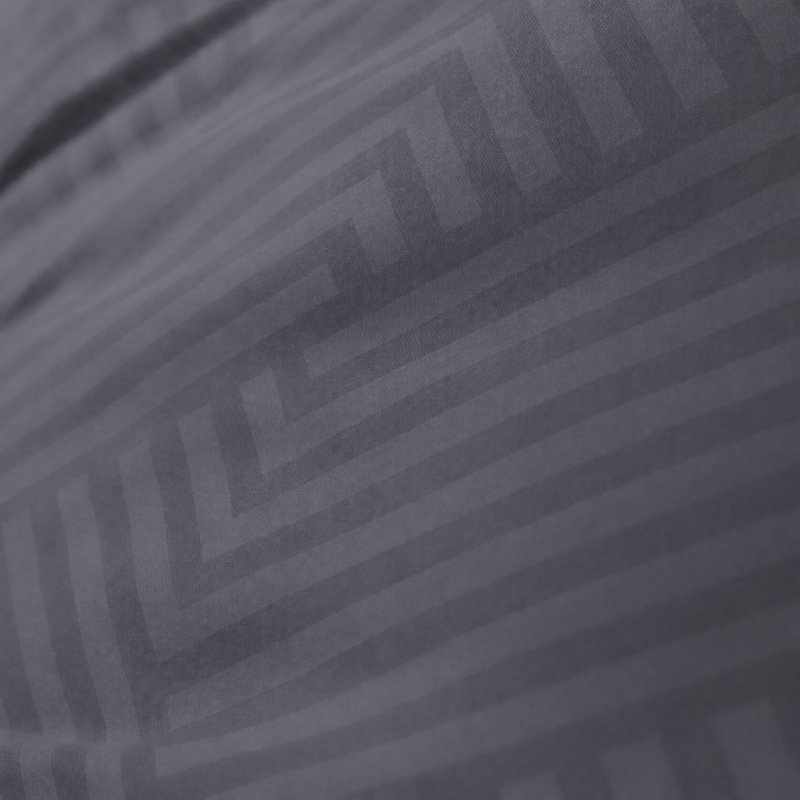 Pościel satyna ADAMASZEK geometryczny 160x200 wz. 44 ciemny szary