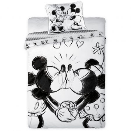 Pościel licencyjna Disney 100% bawełna 160x200 lub 140x200 - Myszka Mickey - wz. 04