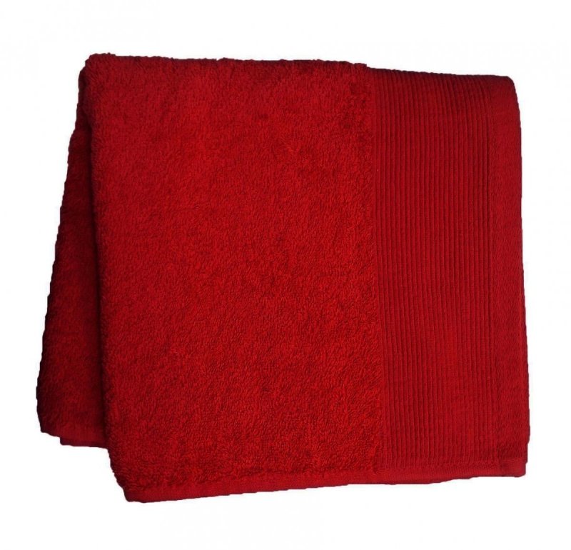 Ręcznik jednobarwny AQUA rozmiar 70x140 bordowy