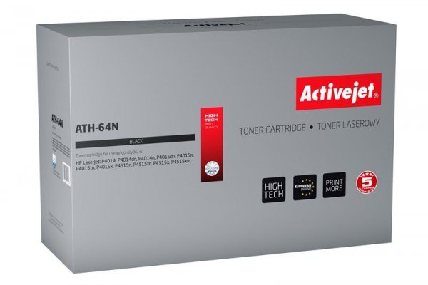 Toner Activejet ATH-64N (zamiennik HP 64A CC364A; Supreme; 10000 stron; czarny)